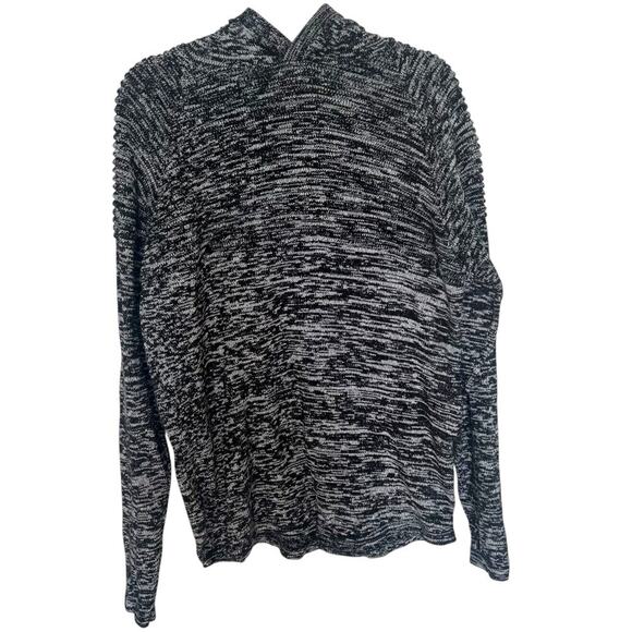 Just Junkies Denmark Men 100% Cotton Hoodie Sweatshirt Black White Size Large - Picture 1 of 9